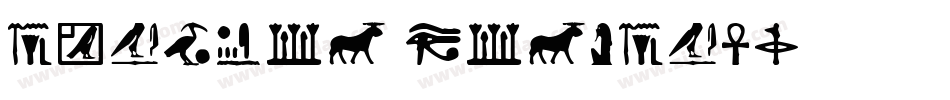 Trilogy Egyptian字体转换